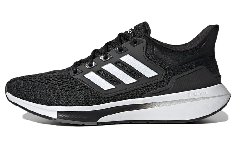 Adidas EQ21 Run Fabric Abrasion Resistant Breathable Low top Casual Running Shoes Men's Black
