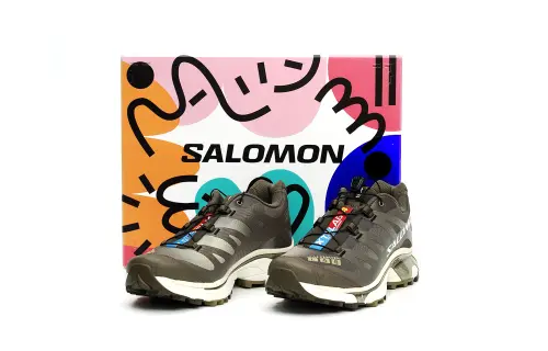 SALOMON XT 4 Cushioning Abrasion Resistant Cushioning, Wear Resistant Low top Casual Running Shoes Unisex Brown