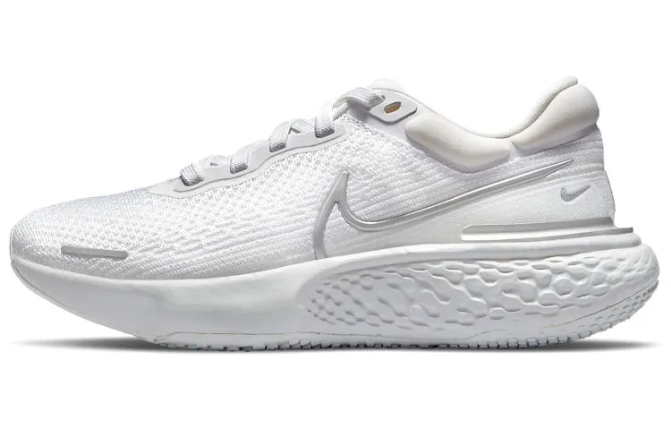 Nike ZoomX Invincible Run Flyknit White Metallic Silver Women's