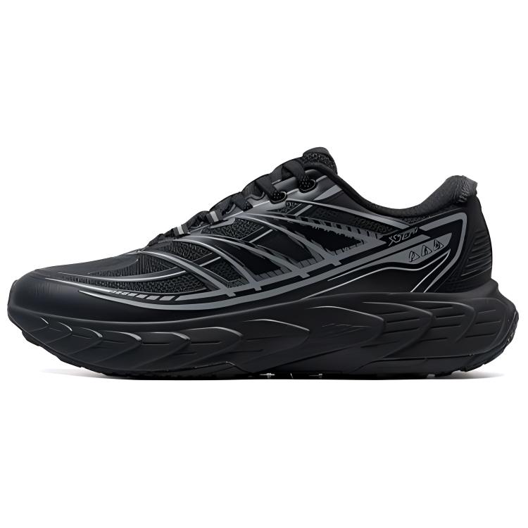 XTEP Cushioning Slip Resistant Low top Casual Running Shoes Men’s Black