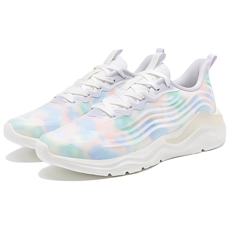 XTEP Soft And Comfortable Fabric Slip Resistant Abrasion Resistant Low top Running Shoes Women’s Multicolor