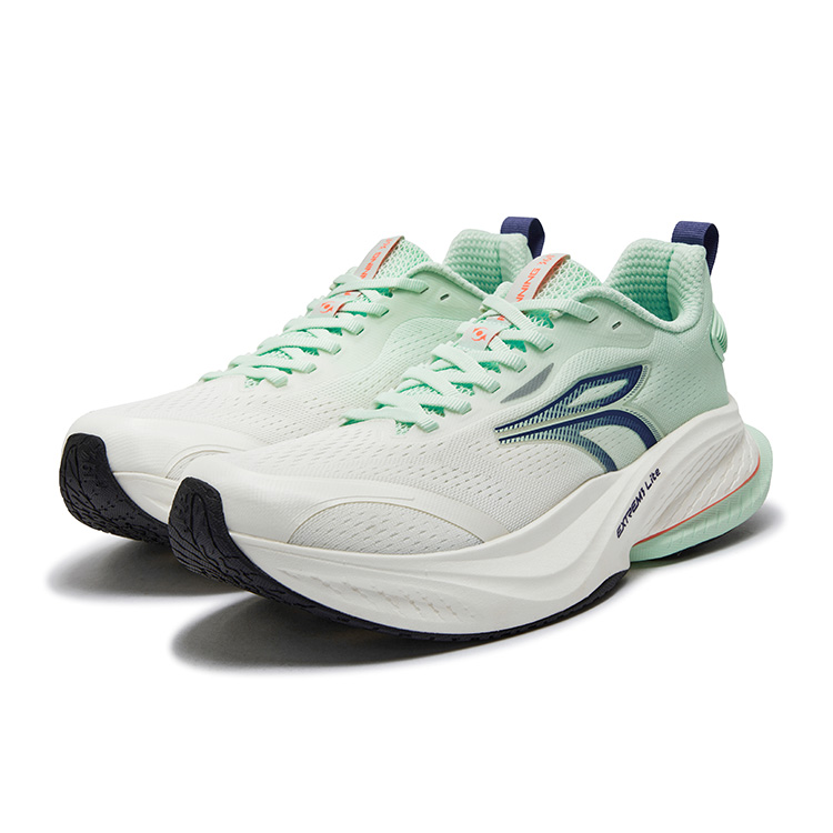 361° Cushioning Slip Resistant Breathable Low top Casual Running Shoes Men’s Eggshell Green