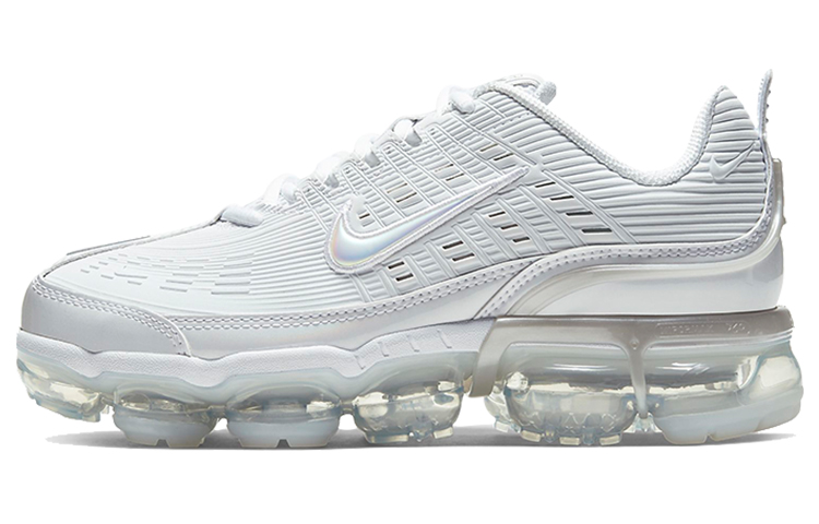 Nike AIR VAPORMAX 360 comfortable synthetic leather shock-absorbing low-top running shoes women's white