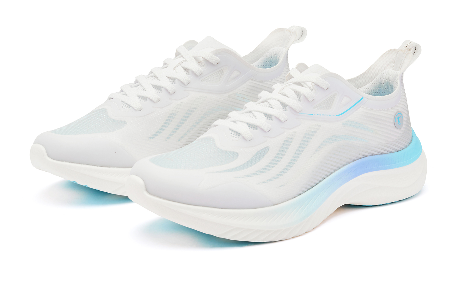 QIAODAN Light Speed 4.0 PLUS Running Shoes Women’s Low Top Jordan White Cirrus Blue
