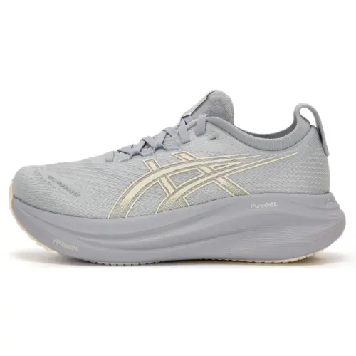 ASICS GEL Nimbus 27 Breathable Training Long Distance Running Sprint Running Shoes Women's Gray White