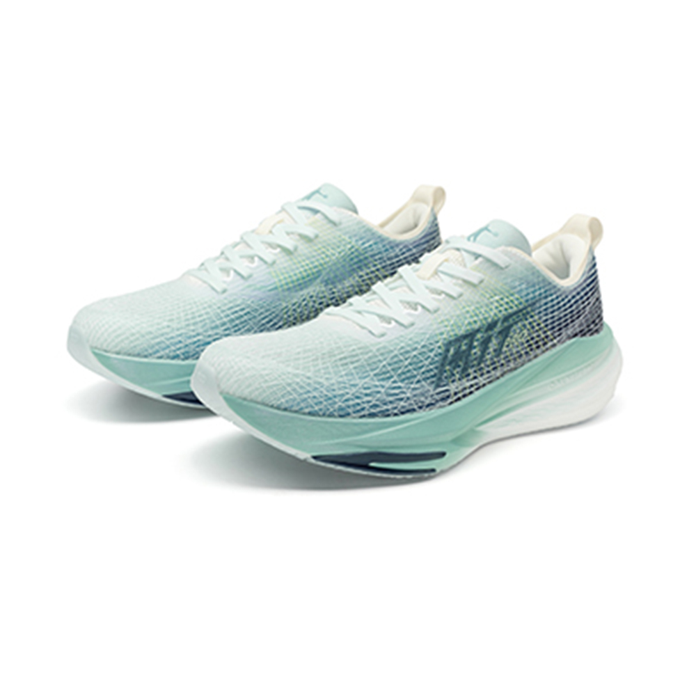QIAODAN Cushioning Breathable Low top Physical Fitness Test & Exam Racing Running Shoes Men’s Blue