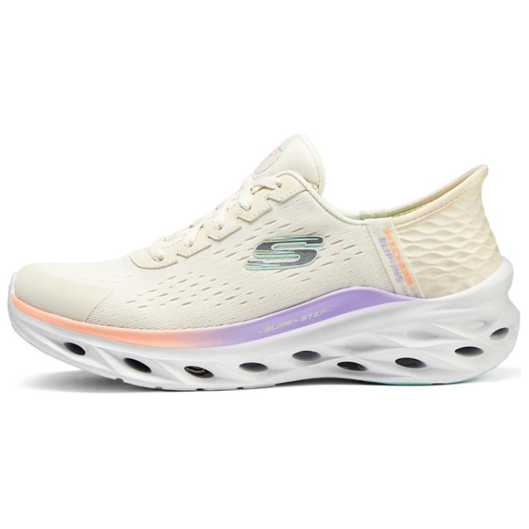 Skechers Comfortable And Breathable Cushioning Low top Casual Running Shoes Women’s White
