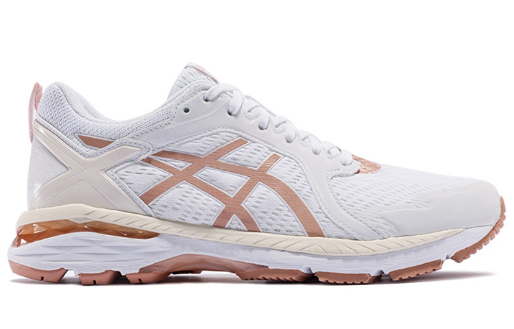 Женские кроссовки ASICS GT-Motor (бело-золотые) — фото 2