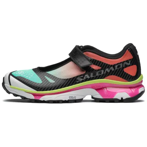 SALOMON x MM6 Maison Margiela Flat Mary Jane Shoes Women's Sonic Green Fresh Pink