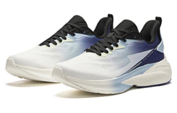 Anta Cushioning, Wear Resistant Low top A Shock Midsole Technology City Commuting Running Shoes Men’s Black White Blue