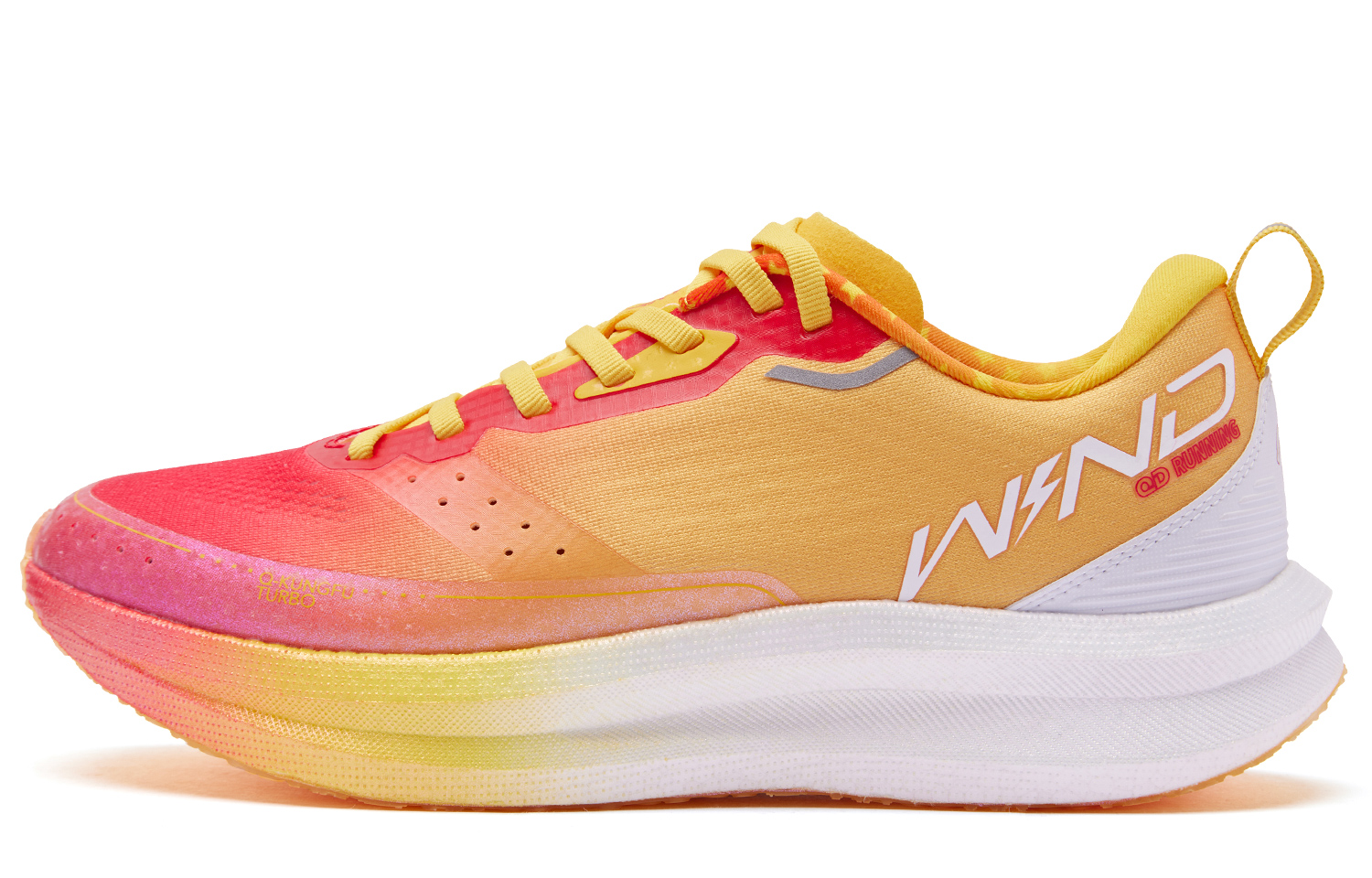 QIAODAN Strong Wind SE Cushioning Rebound Low top Running Shoes Women’s Tomato Red Glaze Yellow