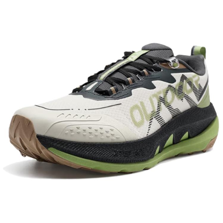 XTEP Kunlun 2.0 Cushioning Slip Resistant Low top Outdoor Shoes Men’s Beige Black Green