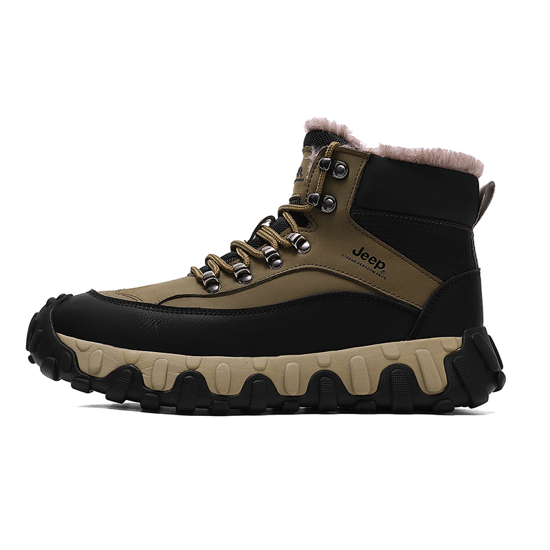 Jeep Comfortable, Versatile, Casual, Fleece Lined Thermal High top Outdoor Shoes Men’s