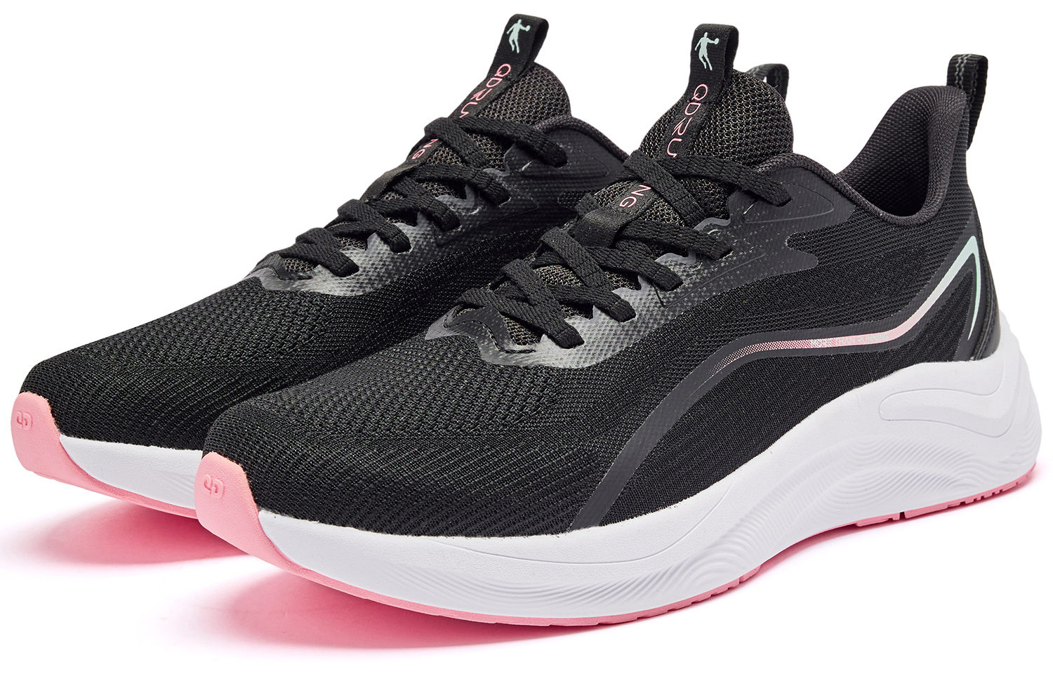 QIAODAN Wind Speed 2.0 Cushioning Slip Resistant Abrasion Resistant Low top Casual Running Shoes Women’s Black