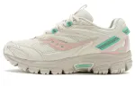 Saucony Slip Resistant Abrasion Resistant Low top Casual Running Shoes Unisex White Green