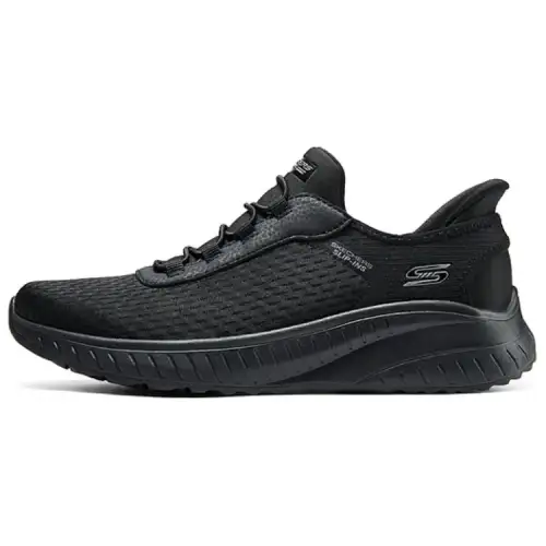 Skechers Bob's SPORT Wear resistant And Lightweight Low top Walking Shoes Women's Black