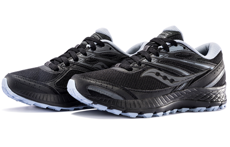Saucony Cohesion 13 Running Shoes Women’s Low Top Black Gray Blue