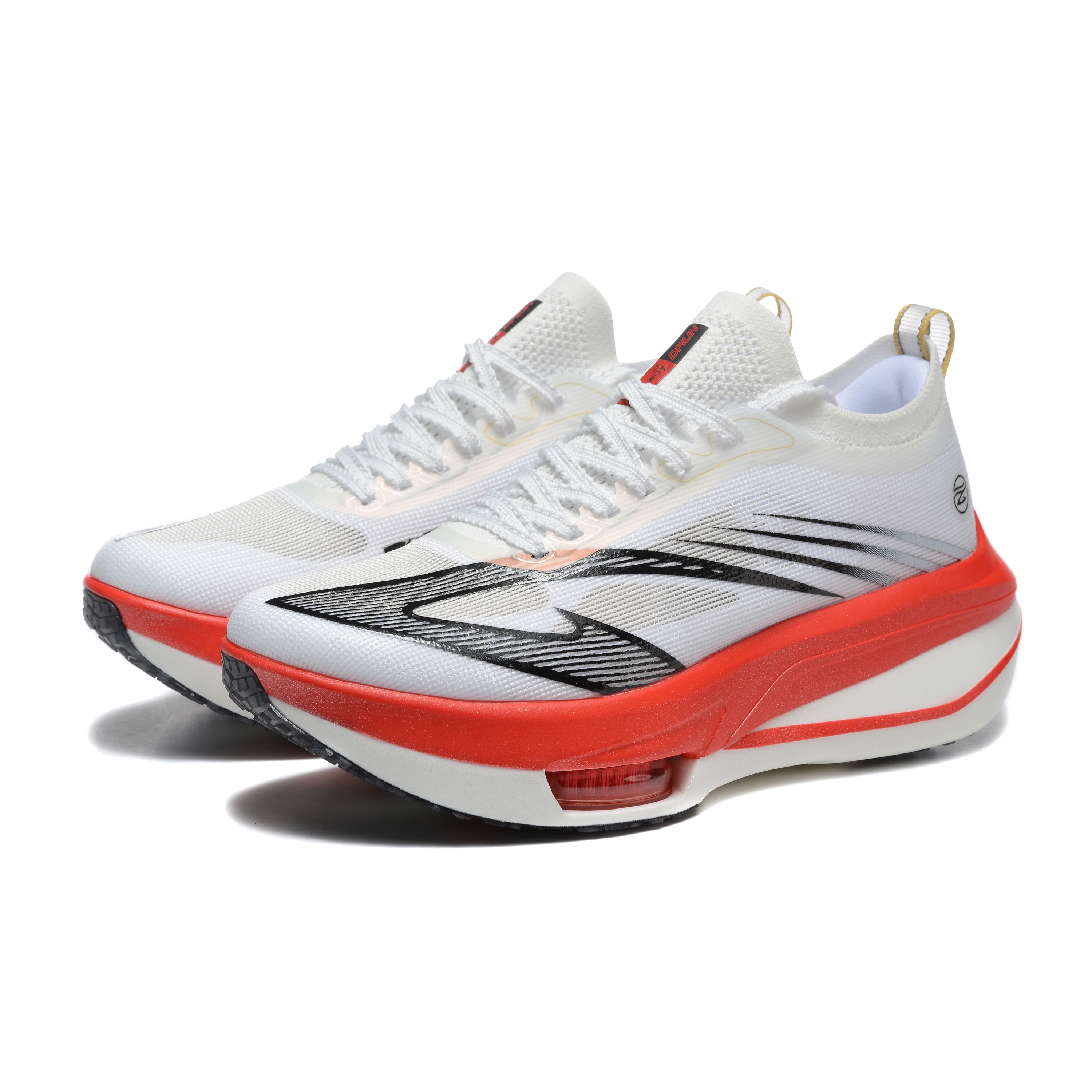 DEERWAY Running Shoes Unisex White Red