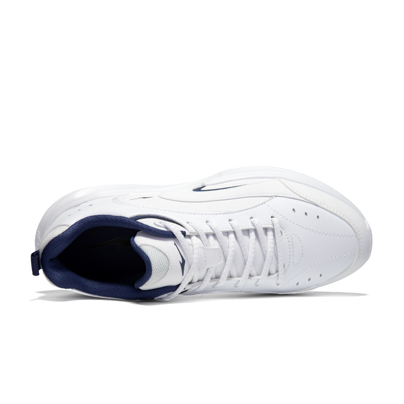 Erke Slip Resistant, Abrasion Resistant, Breathable Low top Running Shoes Men’s White Blue