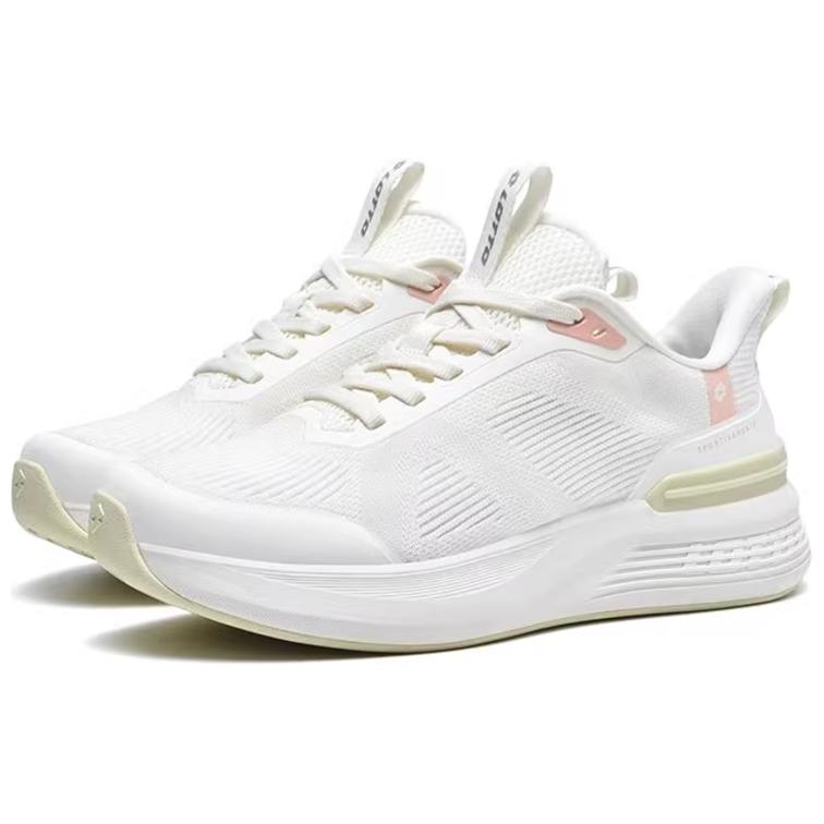 LOTTO Slip Resistant Abrasion Resistant Low top Running Shoes Women’s Ivory White