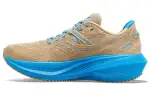 Saucony Triumph Victory 20 Comfortable Slip Resistant Abrasion Resistant Low top Running Shoes Women's Beige Yellow