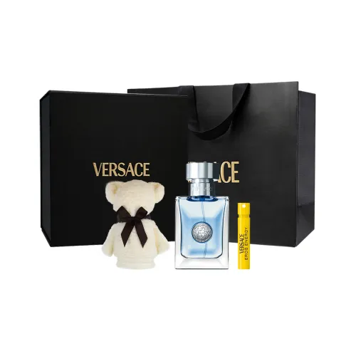 VERSACE Perfume, gift box, wooden set, woody notes, 30 ml, 50 ml, 90 ml, 1 ml