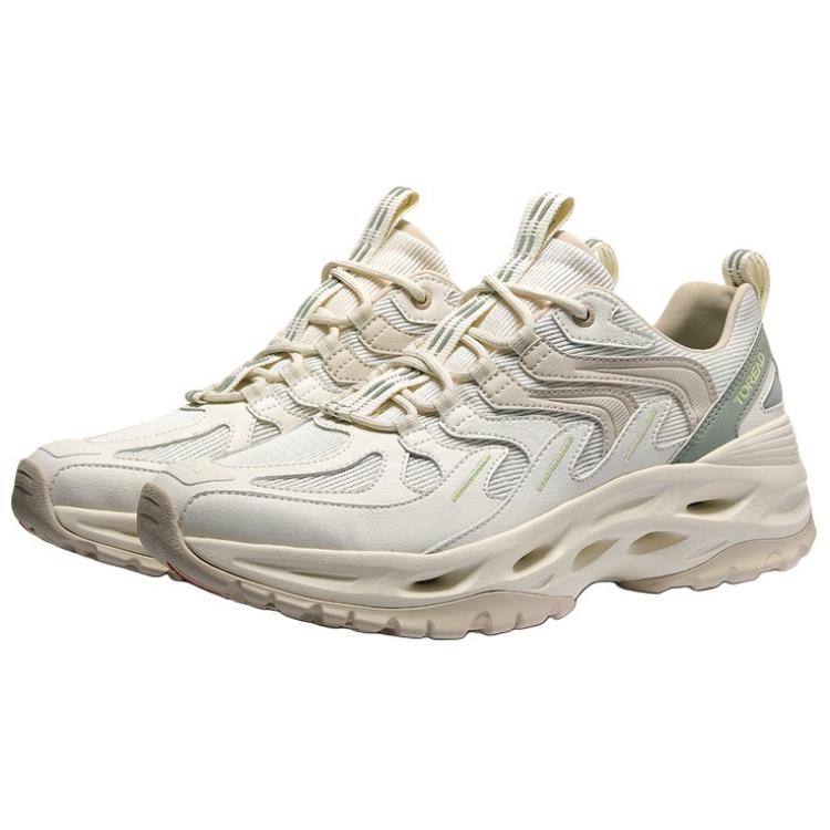 TOREAD Sports Cushioning Slip Resistant Abrasion Resistant Coverage Low top Outdoor Shoes Women’s Ecru