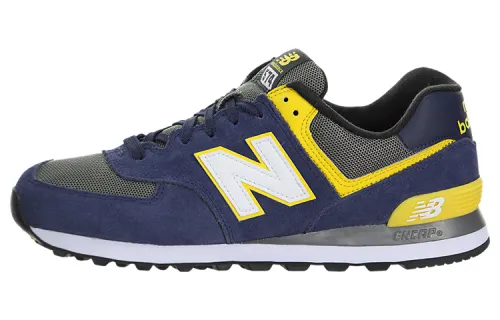 New Balance NB 574 Running Shoes Men's Low Top Blue/Yellow