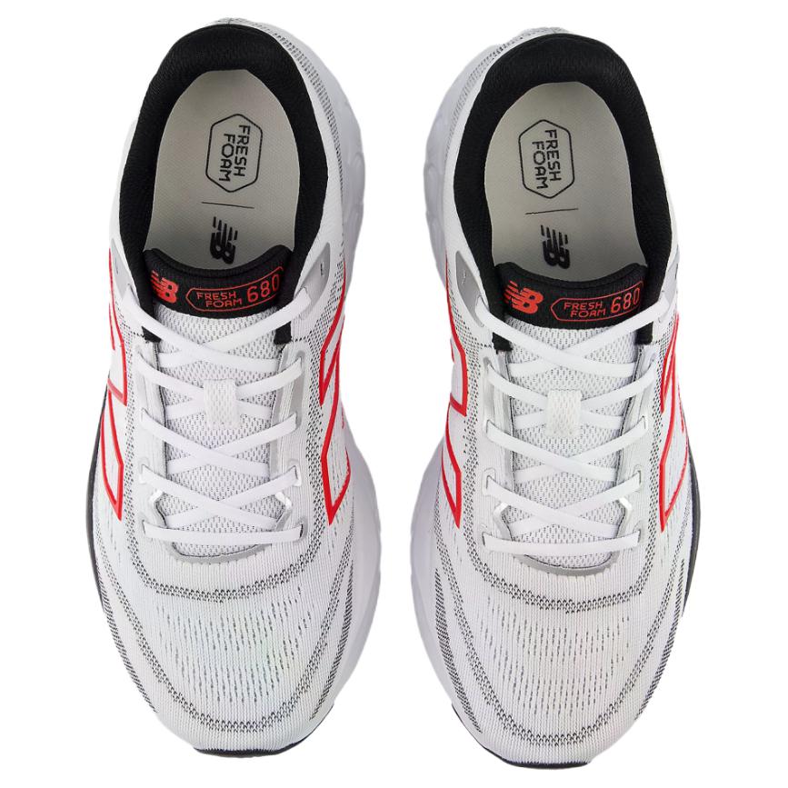 New Balance Fresh Foam 680v8 Breathable Support Breathable Support Casual Running Shoes Unisex White Black