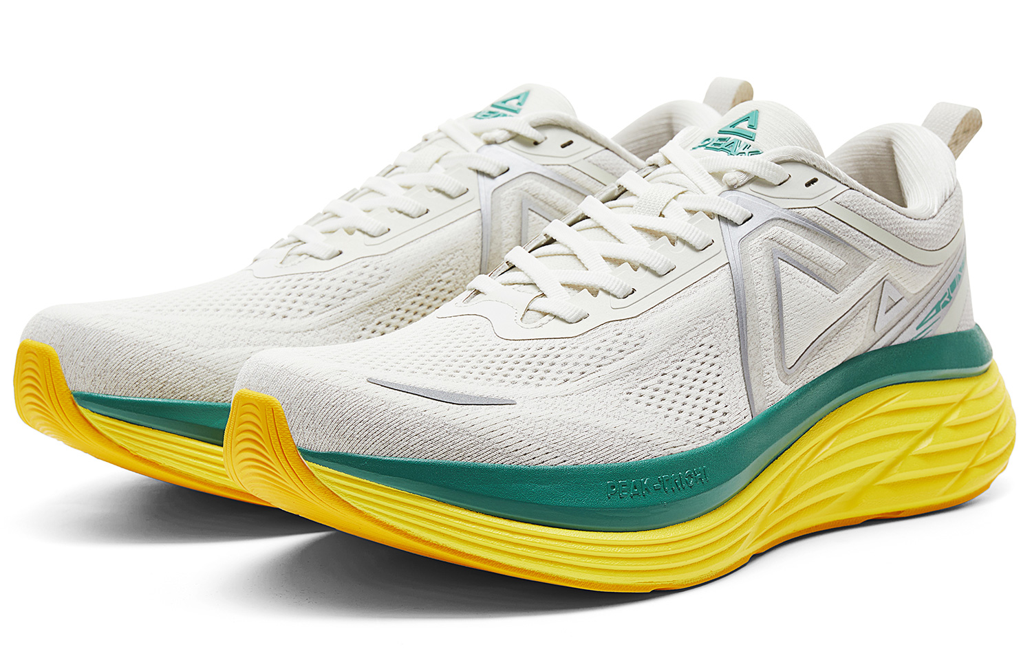 PEAK Running Shoes Men’s Low Top Gray/Yellow