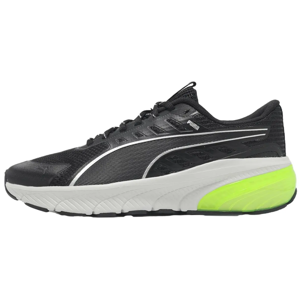 PUMA Cell Glare Cushioning Breathable Support Cushioning Breathable Support Low top Running Shoes Men's Black Green