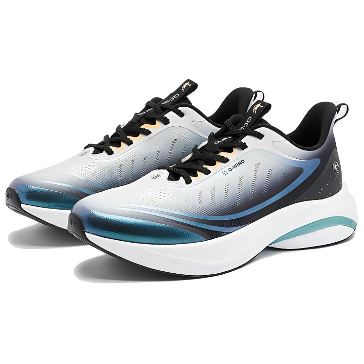 QIAODAN Infinity 6.0 Mesh Cushioning, Wear Resistant Low top Running Shoes Men’s Gray Black