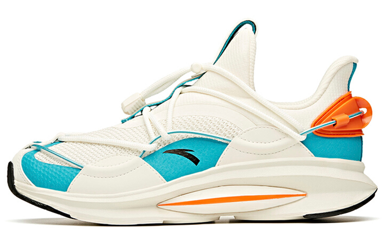Anta Cushioning Slip Resistant Abrasion Resistant Low top Running Shoes Men’s White Green