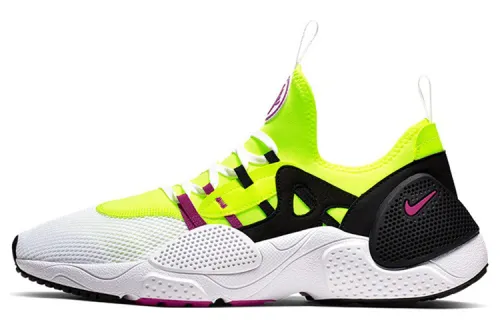 Nike Huarache E.D.G.E. TXT comfortable PU mesh fabric shock-absorbing, wear-resistant and breathable low-top casual running shoes men's fluorescent green