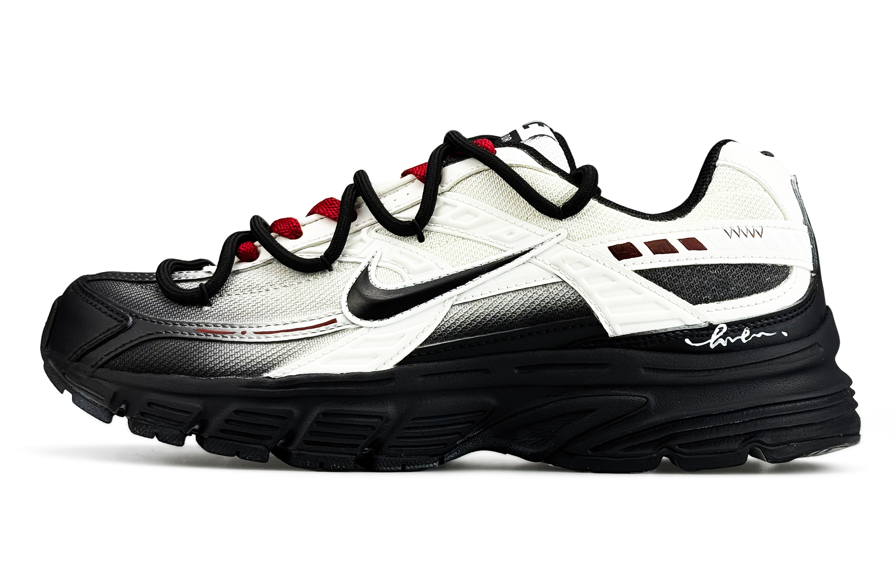 Nike Initiator Cushioning Breathable Support Low top Running Shoes Men’s Black