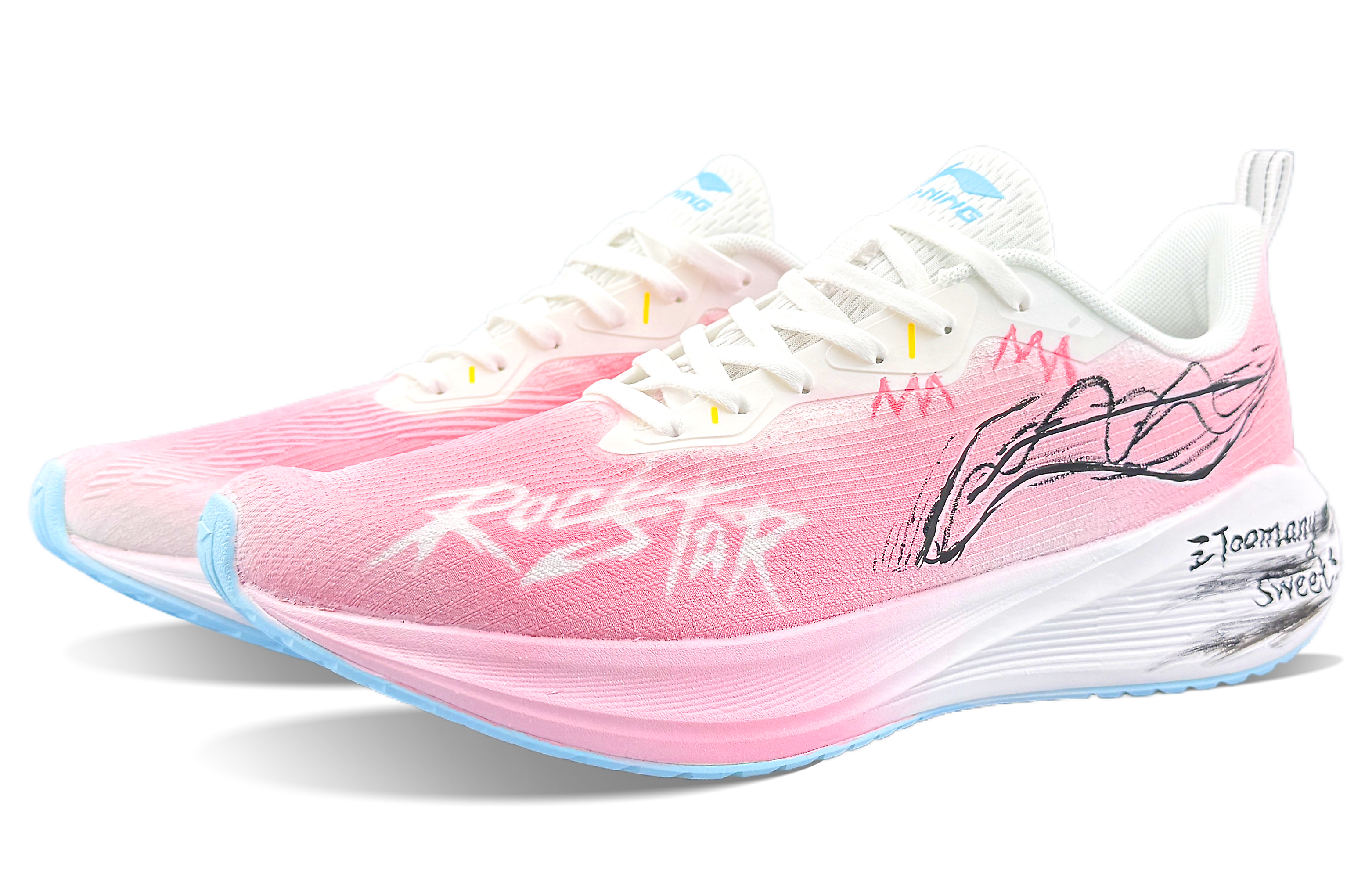 Li Ning Wuyue Slip Resistant Abrasion Resistant Low top Training Running Shoes Men’s Pink