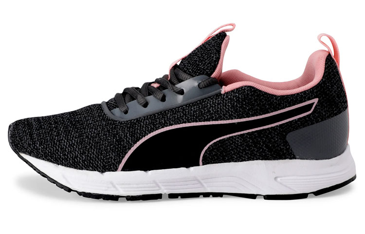PUMA Progression Casual Cushioning Slip Resistant Abrasion Resistant Low top Running Shoes Women's Black Pink