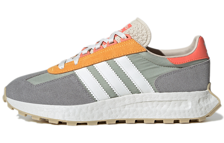 Adidas originals Retropy E5 retro comfortable leather non-slip wear-resistant lightweight low-top casual running shoes women's gray