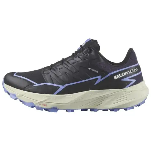 SALOMON Speedcross Offroad Comfortable Slip Resistant Slip Resistant Low top Running Shoes Women's Black Blue