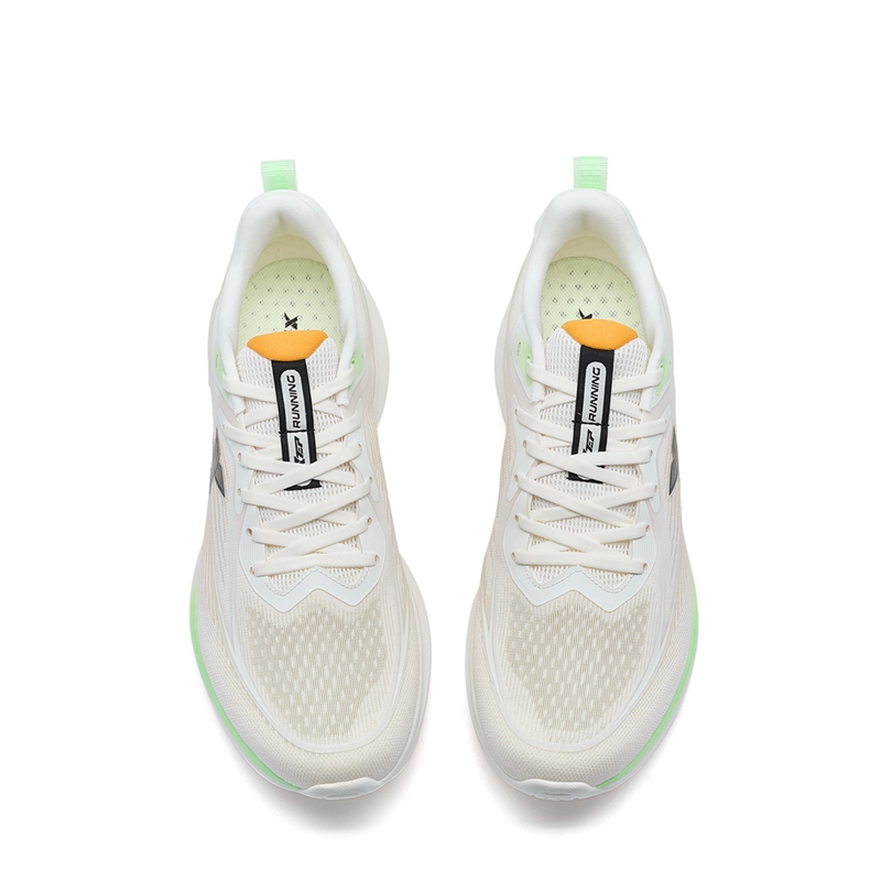 XTEP Cushioning Breathable Low top Running Shoes Men’s White Orange Green