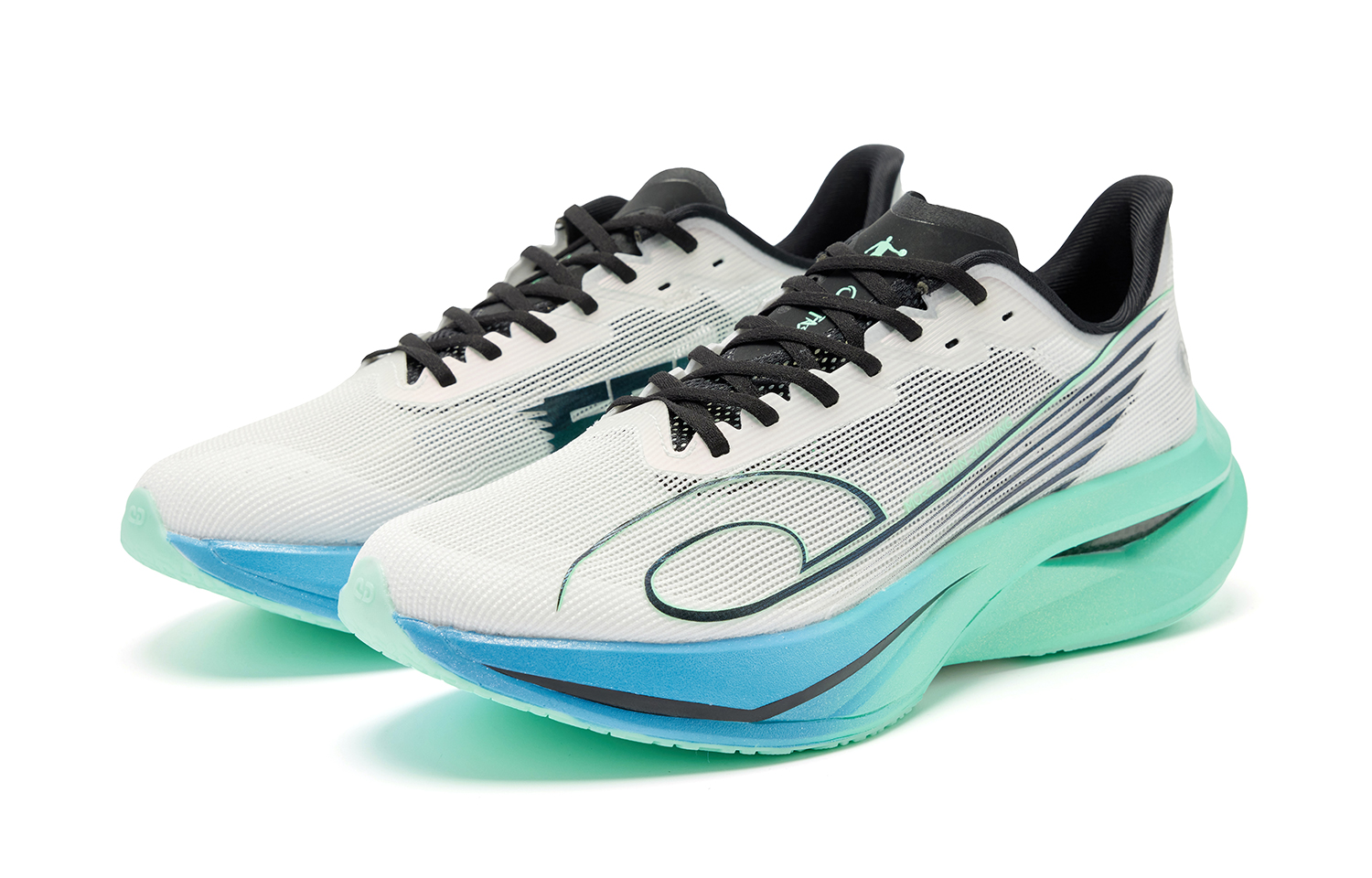 QIAODAN Flying Speed 3 PRO Running Shoes Men’s Low Top Jordan White Smart Green