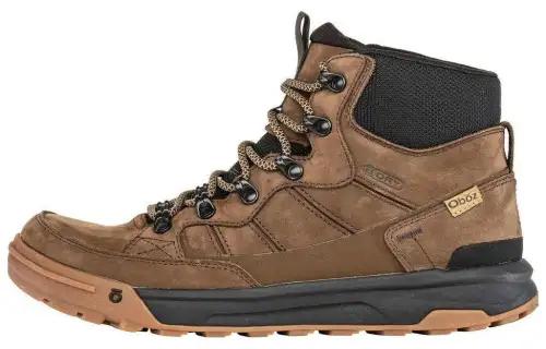 Oboz Footwear Burke Mid Leather Slip Resistant Abrasion Resistant High top Outdoor Shoes Men's