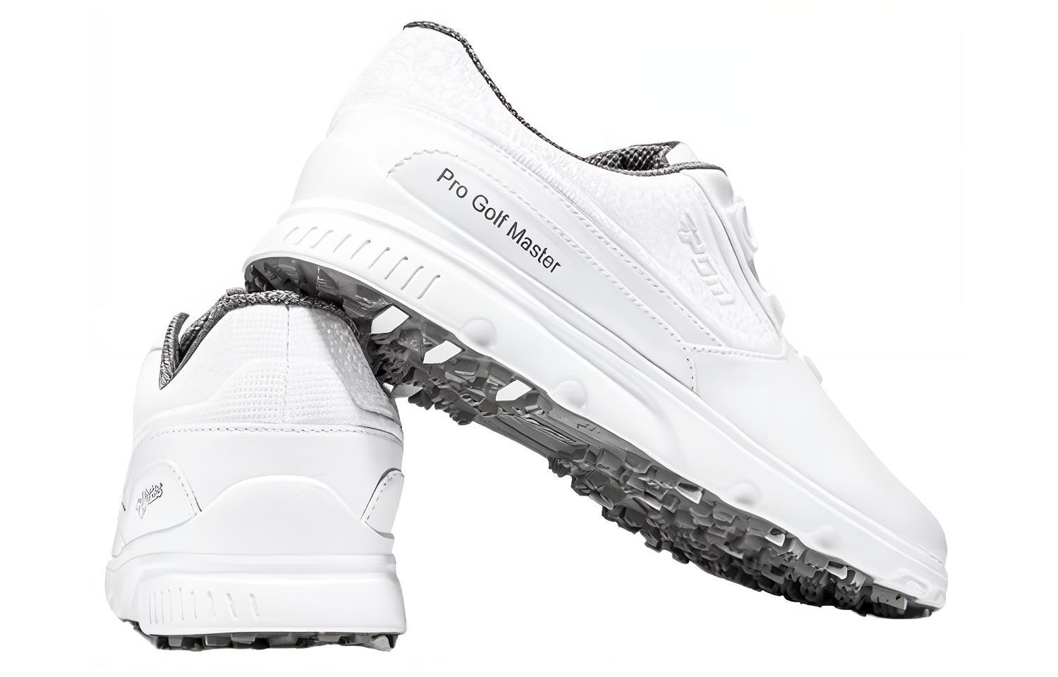 PGM Slip Resistant Abrasion Resistant Slip Resistant Abrasion Resistant Low top Golf Shoes Men’s White