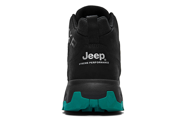Jeep High top Outdoor Shoes Men’s Black Green