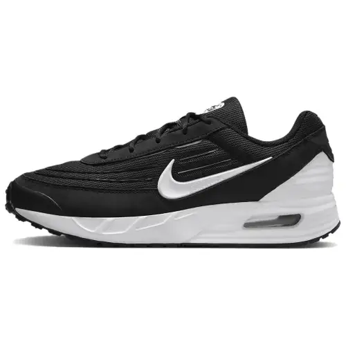 Nike AIR MAX VERSE Textile, Leather Comfortable Low top Running Shoes Men's Black