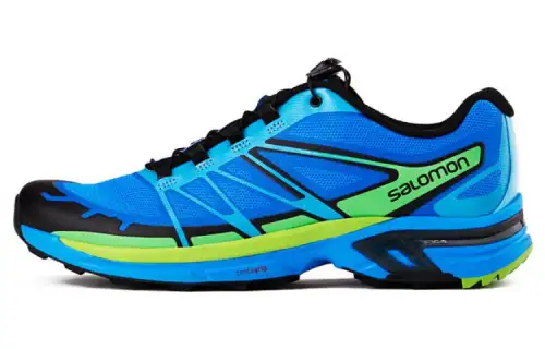 SALOMON XT Wings Pro 2 Hombre Cushioning Slip Resistant Abrasion Resistant Low top Outdoor Shoes Blue Black Green
