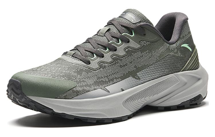 Anta Qilian Slip Resistant Abrasion Resistant Low top Trail Running Shoes Men’s Asphalt Gray