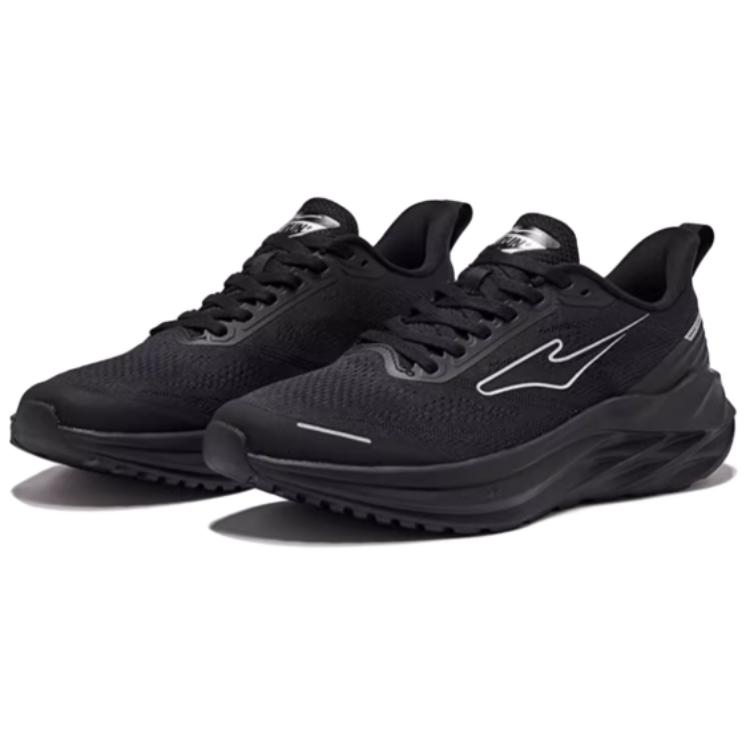 Erke Slip Resistant Abrasion Resistant Slip Resistant Abrasion Resistant Low top Casual Running Shoes Men’s Jet Black