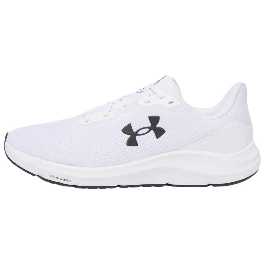 Under Armour Charged Pursuit 4 Slip Resistant Abrasion Resistant Low top Casual Running Shoes Men’s White