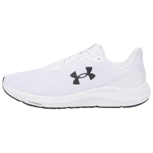 Under Armour Charged Pursuit 4 Slip Resistant Abrasion Resistant Low top Casual Running Shoes Men's White